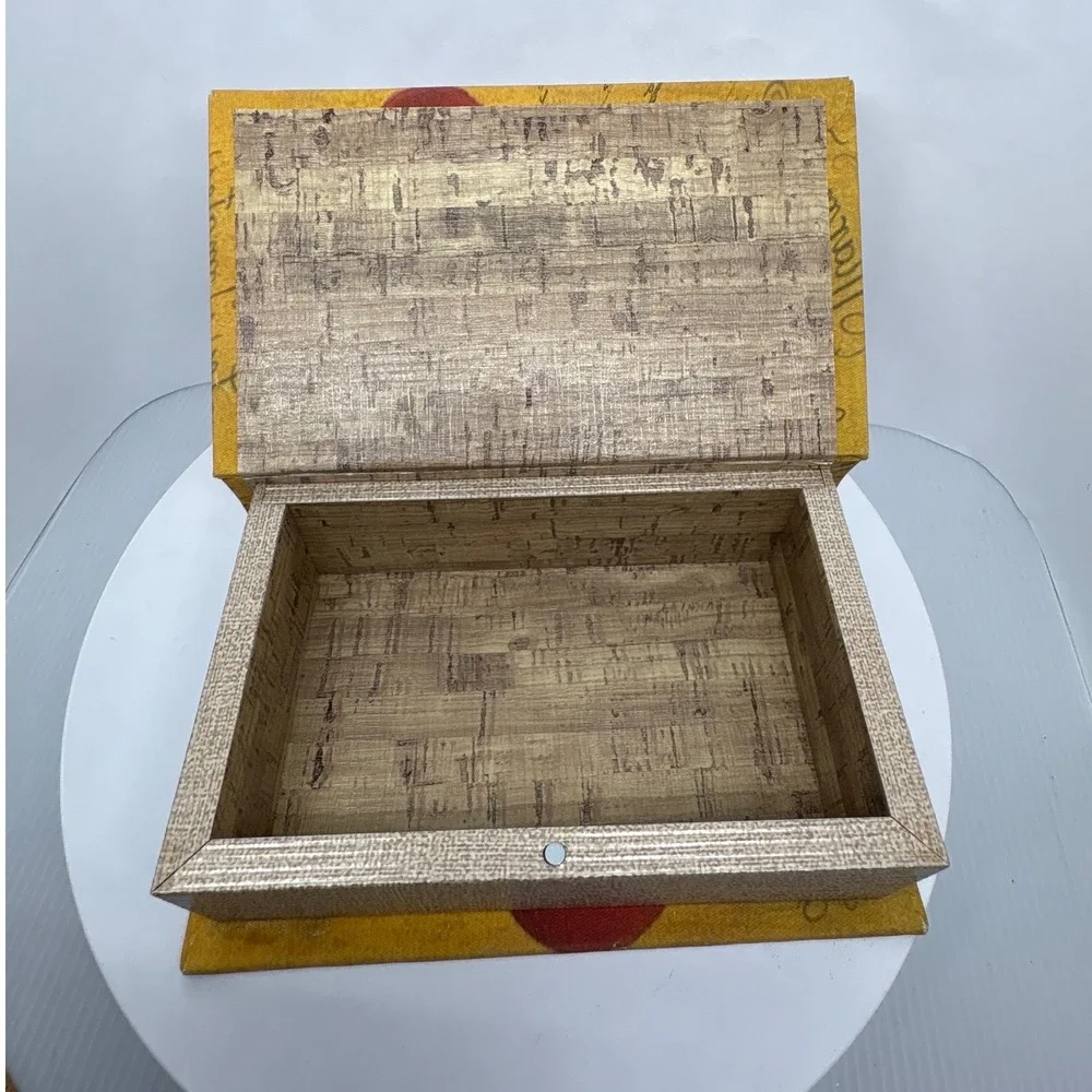 Decorative Book Box Tomato Marmalade Kitchen Storage Keepsake Hidden Compartment
